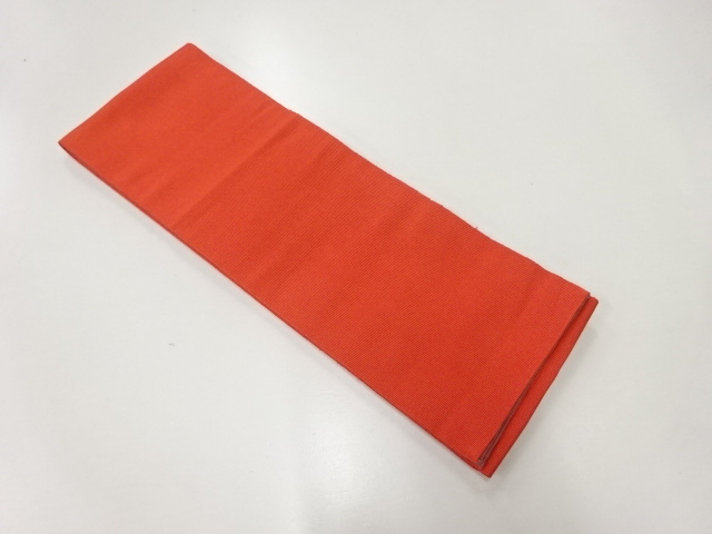 リサイクル　無地リバーシブル半幅帯